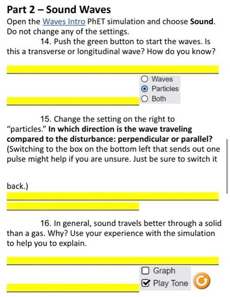 Physics Sound Waves Simulation Answer Key Reader