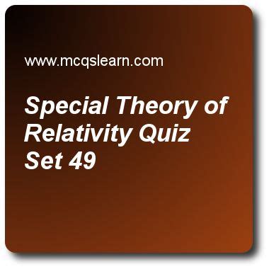 Physics Special Relativity Test Answers Doc