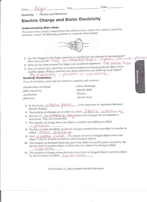 Physics Static Electricity Answer Key Kindle Editon