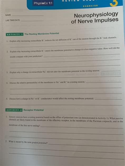 Physioex 90 Answers Exercise 9 Reader