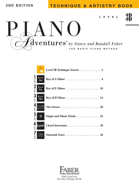 Piano Adventures Technique and Artistry Book Level 3B Doc