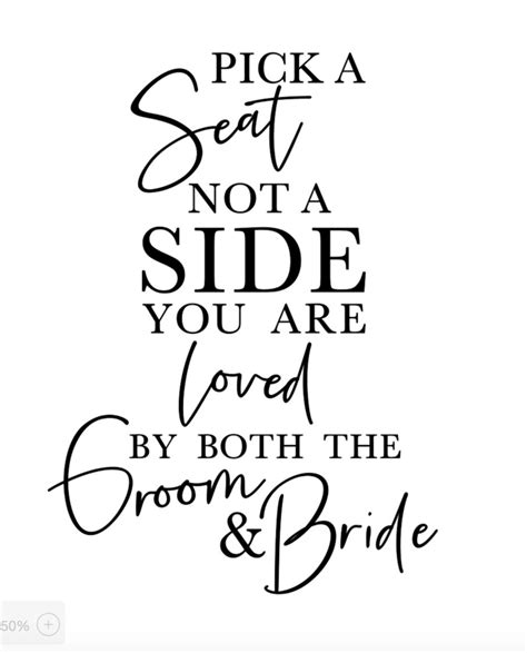 Pick A Seat Not A Side Sign Free Printable