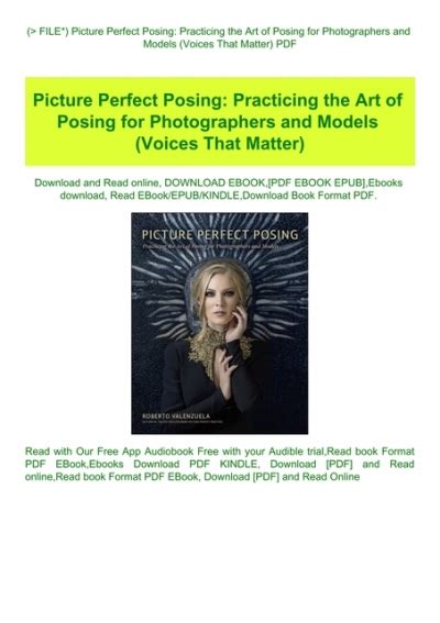 Picture Perfect Posing Practicing the Art of Posing for Photographers and Models Voices That Matter Kindle Editon