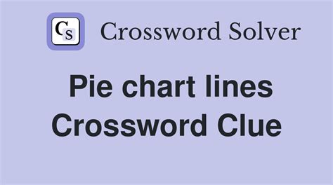 Pie Chart Lines Crossword