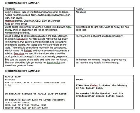 Pieces of Apri-Shooting Script