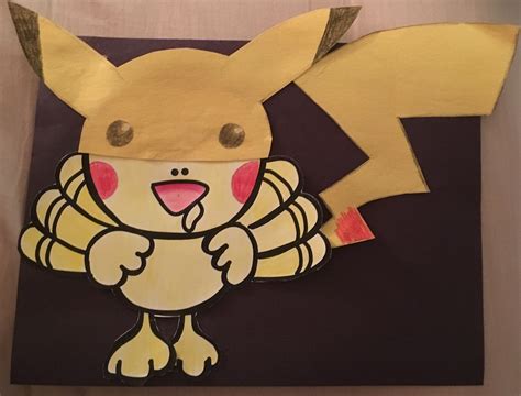 Pikachu Turkey Disguise Printable