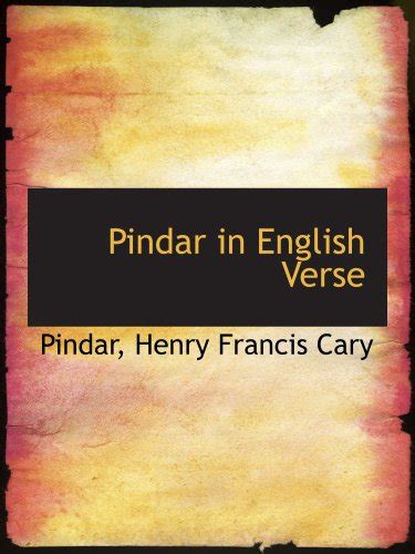 Pindar in English Verse Epub