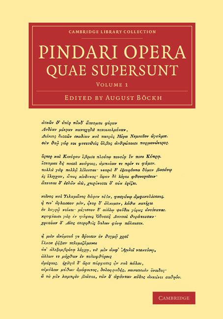 Pindari Opera Quae Supersunt PDF