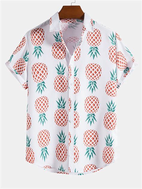 Pineapple Button Up Shirt: A Tropical Style