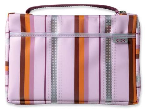 Pink Lavender Sassy Stripes LG Book and Bible Cover Kindle Editon
