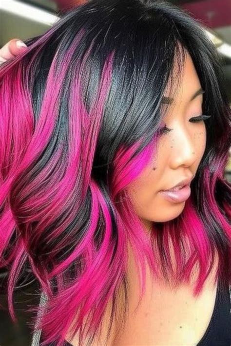 Pink and Black Hair Color: A Bold and Edgy Statement