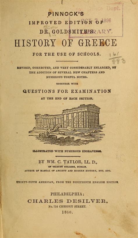 Pinnock's Improved Edition of Dr. Goldsmith's History of Greece for the Us Kindle Editon