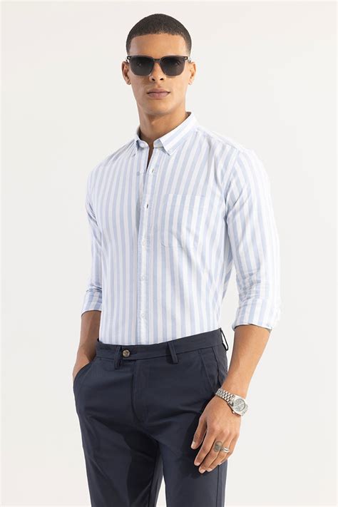 Pinstripe Blue Shirt: A Timeless Classic with Endless Possibilities