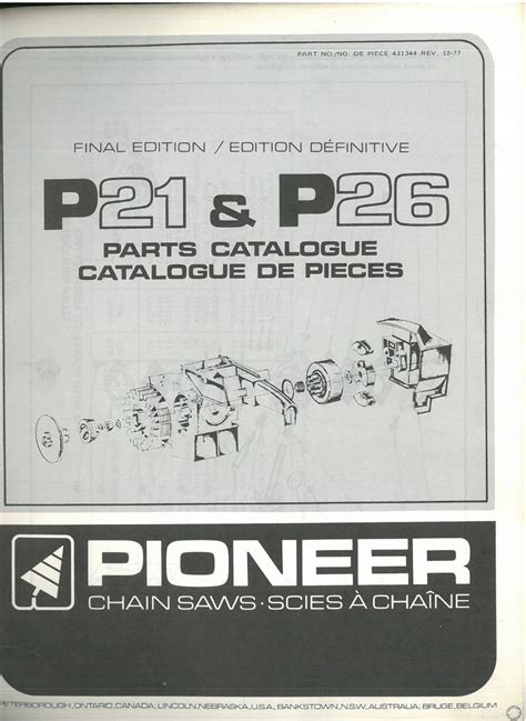 Pioneer 26 Parts Manual Ebook Epub