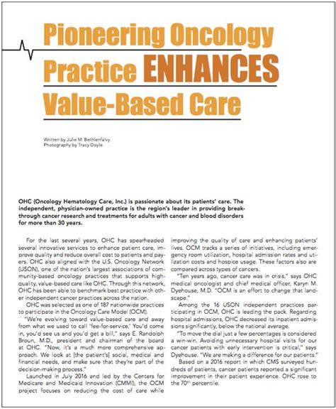 Pioneering Value-Based Care: