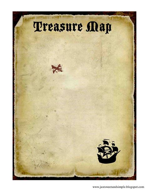 Pirate Map Template