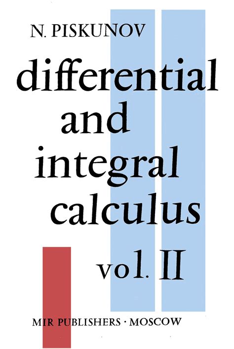 Piskunov Calculus Solutions PDF