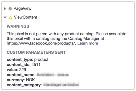 Pixel Is Not Paired With A Product Catalog