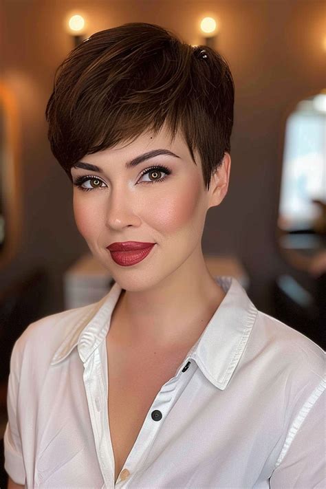 Pixie Cuts with Asymmetrical Bangs: