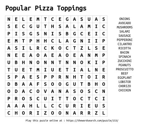 Pizza Parlor Word Search Answers Kindle Editon