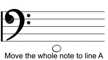 Placement of Bass Clef Notes