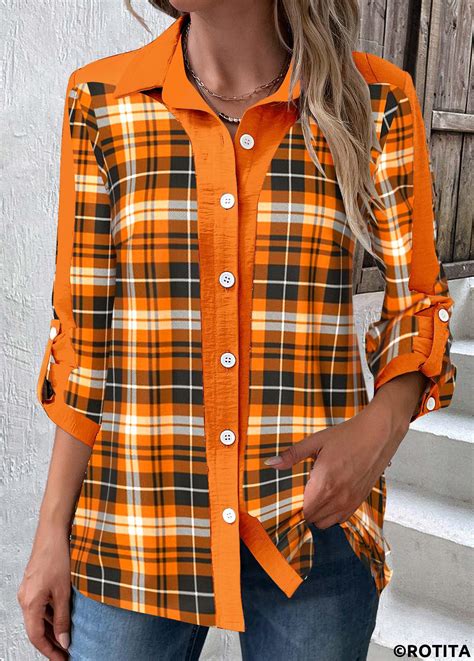 Plaid Orange Shirt: A Timeless Classic That's Perfect for Fall