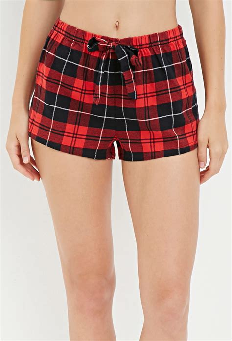 Plaid PJ shorts