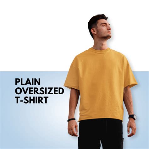 Plain Oversized T-Shirts: A Versatile Canvas for Comfort and Style