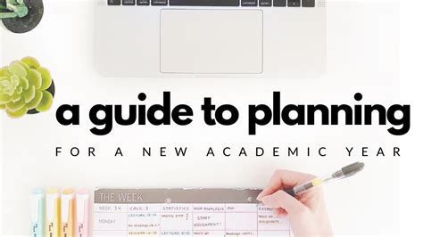 Plan Your Academic Year