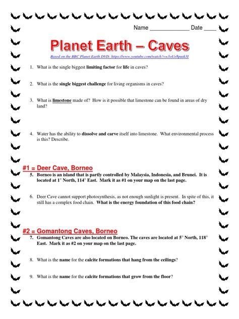 Planet Earth Caves Answer Key Epub