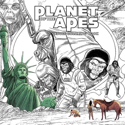 Planet of the Apes Adult Coloring Book Kindle Editon