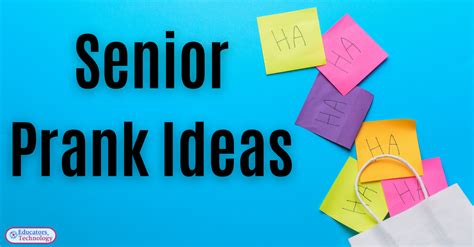 Planning a Senior Prank