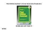 Plant Utilities AssistantPassbooks Career Examination Series Ces Kindle Editon