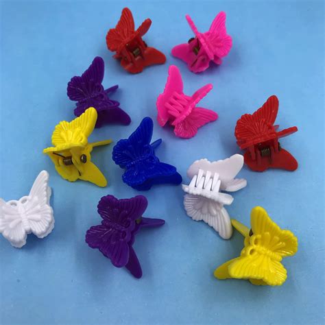 Plastic butterfly clips: