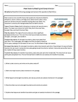 Plate Tectonics Guided Reading And Study Answer Key Reader