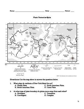 Plate Tectonics Lab Answer Key Doc