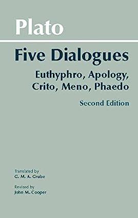 Plato Five Dialogues Grube Hackett Ebook PDF