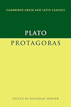 Plato Protagoras Cambridge Greek and Latin Classics Doc