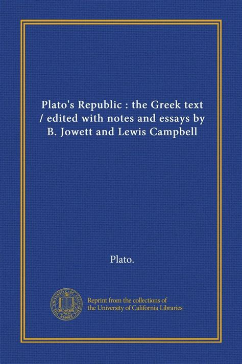 Plato s Republic Essays Ancient Greek Edition Reader