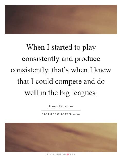 Play Consistently: