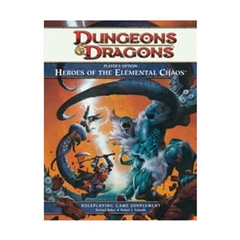 Player s Option Heroes of the Elemental Chaos A 4th Edition Dungeons and Dragons Rulebook Doc