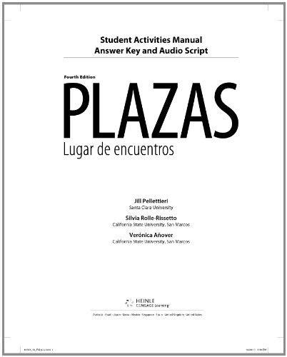 Plazas 4th Edition Answers Kindle Editon