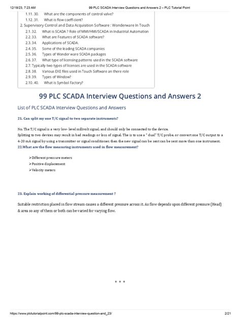 Plc Interview Question And Answer PDF