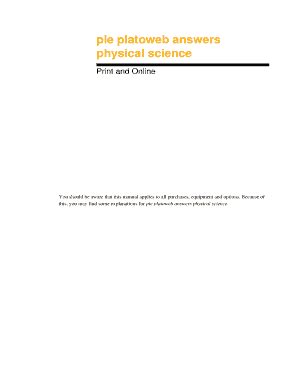 Ple Plato Web Answers For Physical Science PDF