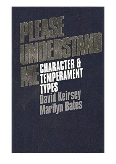 Please Understand Me: Character and Temperament Types Ebook Kindle Editon