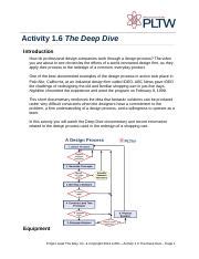 Pltw The Deep Dive Answer Key Reader