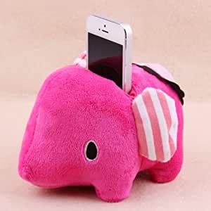 Plush Elephants Shape Mobile Holder Doc