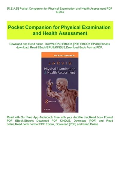 Pocket Companion for Physical Examination and Health Assessment Ebook Reader