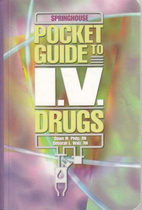 Pocket Guide to I.V. Drugs Epub