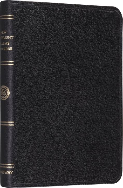 Pocket New Testament with Psalms and Proverbs English Standard Version Black Genuine Leather Reader